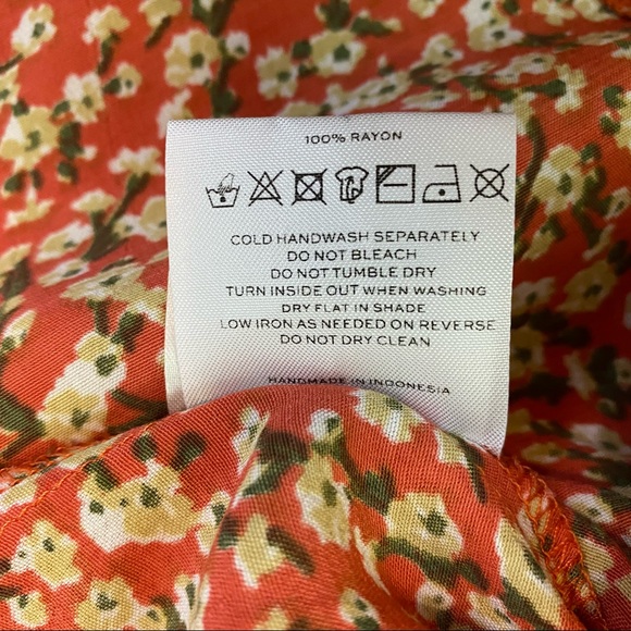 Faithfull the Brand St. Lucia Dress in Blossom Village Pink Floral Back Cut Out - Picture 14 of 15